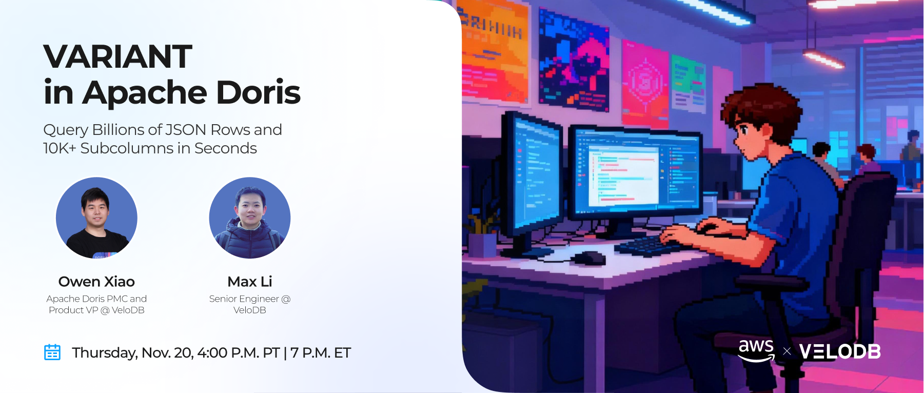 VARIANT in Apache Doris: Query Billions of JSON Rows and 10K+ Subcolumns in Seconds