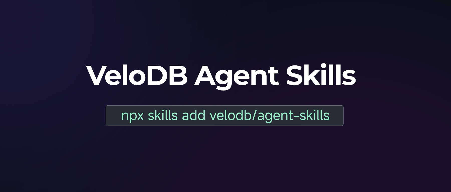 velodb banner
