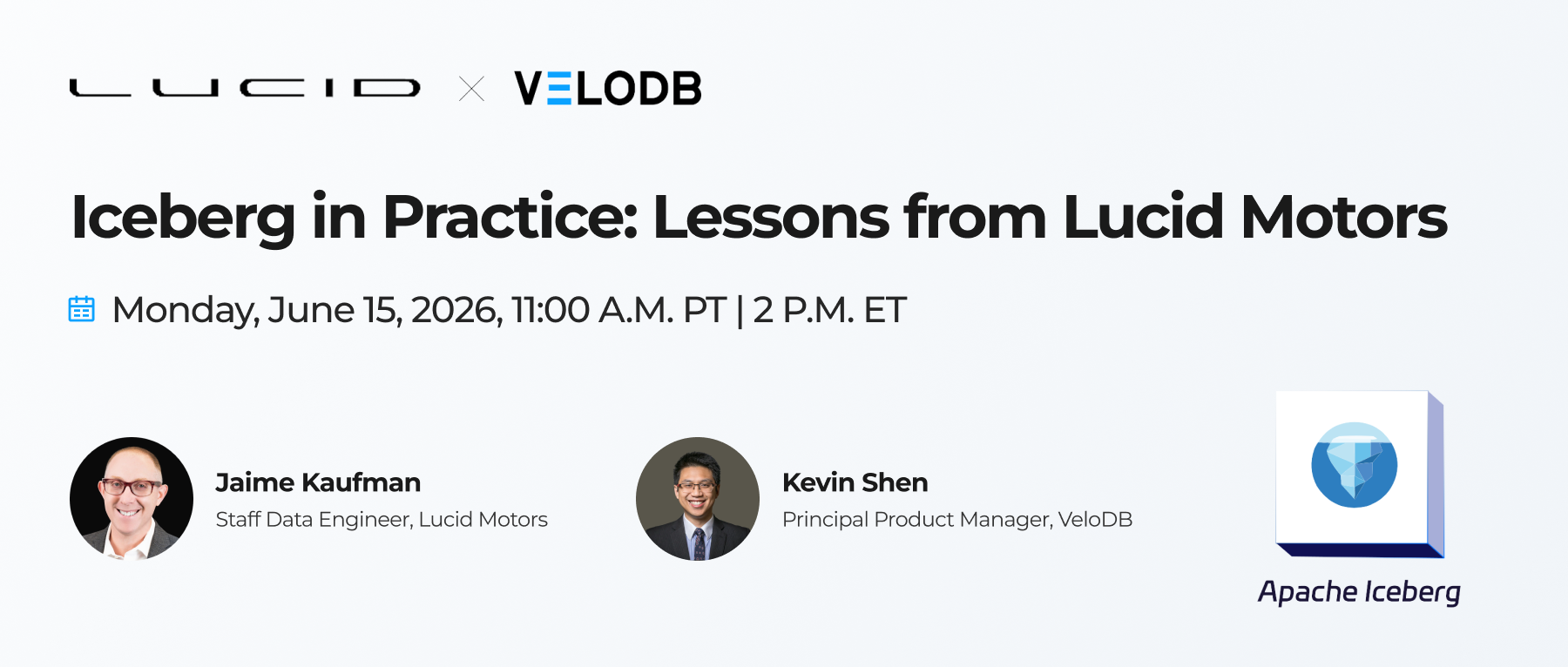 Iceberg in Practice: Lessons from Lucid Motors