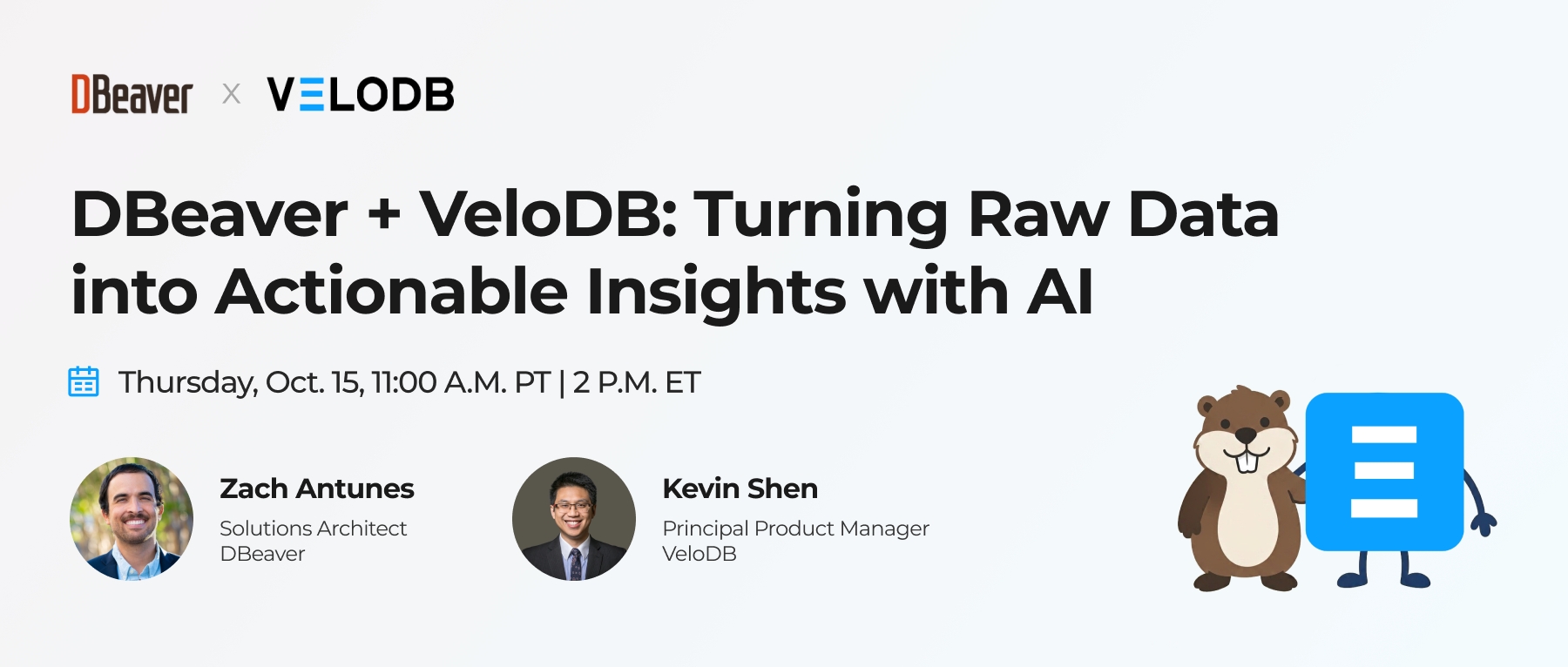 DBeaver + VeloDB: Turning Raw Data into Actionable Insights with AI