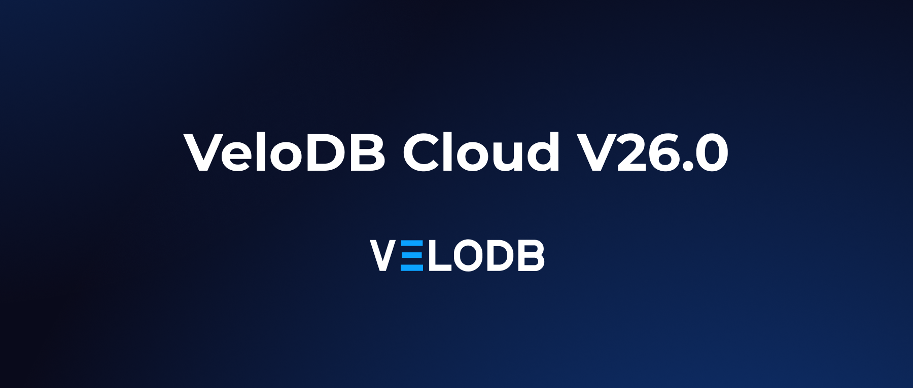 velodb banner