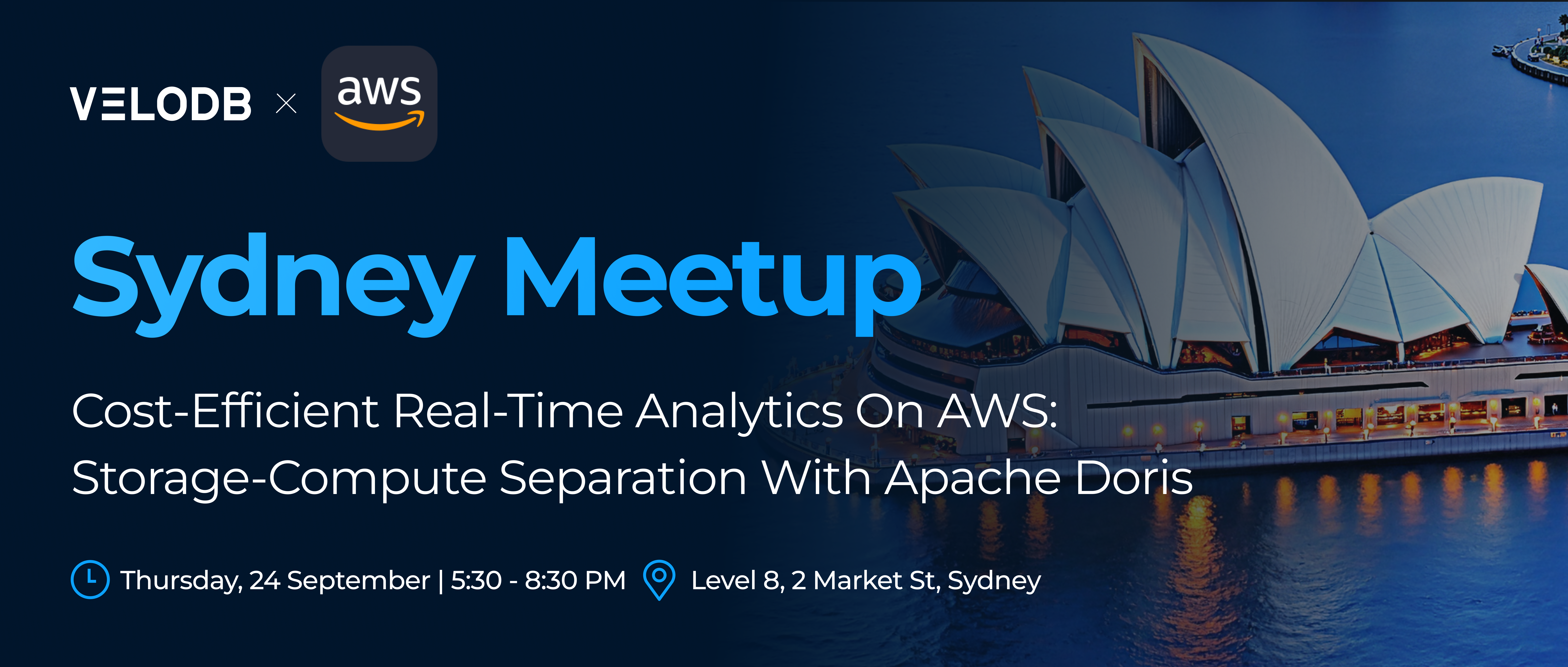 Join VeloDB at AWS Sydney Well-Architected User Group Meetup