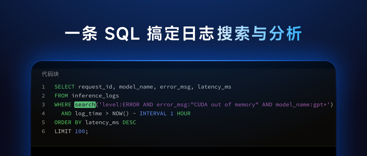 从两套系统到一条 SQL：SelectDB search() 搞定日志的检索与分析